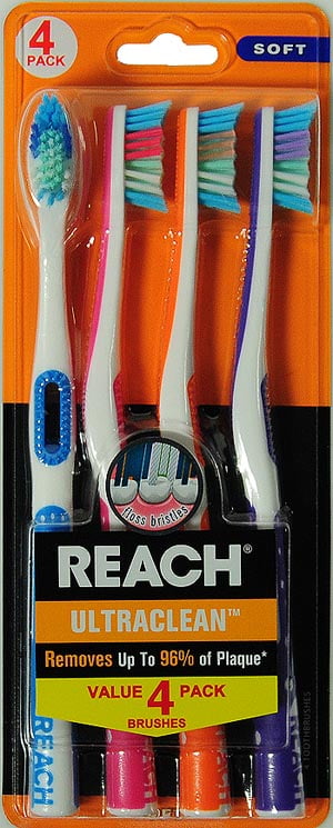 Reach Ultraclean Toothbrushes, Soft, 4 count
