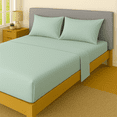 thumbnail image 2 of Mainstays All in One Reversible Comforter and Sheet set- 7 Piece, Full, Green Geo, 2 of 10