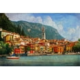 thumbnail image 2 of Vest, Chris 32x23 White Modern Wood Framed Museum Art Print Titled - Custom Como Village (ASH), 2 of 4