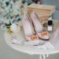 thumbnail image 4 of 1 Pair Crystal Shoe Clips Ribbon Bow Shoe Charms Shoe Buckle Decorative Shoe Jewelry, 4 of 9