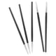 thumbnail image 2 of Kit de 5 pinceles de silicona para esculpir uñas, con cabezal para pintar y dar forma a efectos 3D (negro), 2 of 8