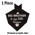 thumbnail image 3 of PWHAOO 1 Pce Grande Sœur/ Frère à Mon Petit Chien Humain Bandana Annonce de Grossesse Cadeau Révélation de Genre (Frère Humain d), 3 of 3