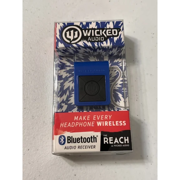 RHEA- Wicked Audio Reach Bluetooth Audio Receiver Make Any Wired Headphones Wireless