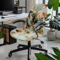 thumbnail image 2 of POLERO All-in-One High Back Computer Office Chair Slipcover, Vintage Butterfly Rose Pattern Brushed Elastic Fabric Easy Clean Office Chair Seat Cover for Gaming, 2 of 7