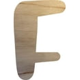 thumbnail image 1 of Wood Letter F Craft Shape, Unfinished 15'' Tall Small Kids Wooden Letter, Brownie Font, 1 of 3