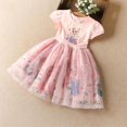 thumbnail image 1 of Robe d'Anniversaire Elsa Frozen pour Filles 2-11 Ans (Rose), 1 of 3