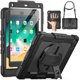 thumbnail image 1 of Seymac Funda Para Ipad 6.ª/5.ª Generación De 9,7 Pulgadas, Cuerpo Completo, Resistente A Los Golpes, Funda Protectora Con Protector De Pantalla, Soporte Giratorio, Correa De Mano/Hombro Para Ipad Air, 1 of 1