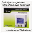 thumbnail image 2 of Clear Plastic Sign Holder, Wall Mount, 11 X 8.5 | Bundle of 10 Each, 2 of 4