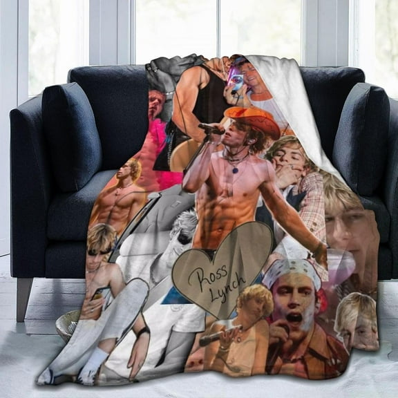 Ross Lynch Blanket Bedding Fleece Blanket Soft Throw Blankets Lightweight Anti-Static Blanket - 3 Sizes