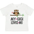 thumbnail image 3 of Inktastic My Gigi Loves Me Girl Owl Girls Toddler T-Shirt, 3 of 5