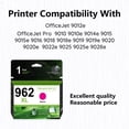 thumbnail image 2 of 962XL Magenta Ink Cartridge Replacement for HP Pro 9010 9010e 9020 9025 Printer (1 Pack), 2 of 7