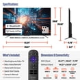 thumbnail image 3 of Westinghouse 55 Inch Mini LED 4K UHD Roku Smart TV Max, Native 144Hz Refresh Rate, VRR & ALLM Gaming, QLED Quantum Color, Dolby Vision HDR, Local Dimming, MEMC Motion, HomeKit, 3 of 13
