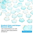 thumbnail image 4 of Uxcell 50 Pcs Gold-Plated Acrylic Cherry Blossom Flower Beads, Blue Gradient, 4 of 7