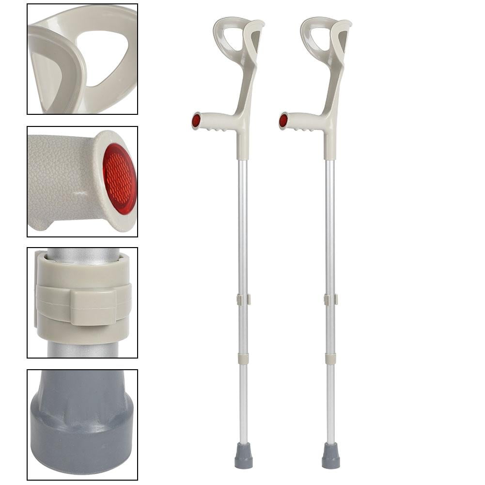 Ccdes Forearm Crutch, Underarm Crutch,2Pcs Walking Aid Underarm Forearm Crutch Adjustable