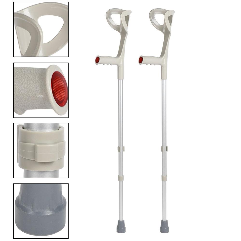 Ccdes Forearm Crutch, Underarm Crutch,2Pcs Walking Aid Underarm Forearm