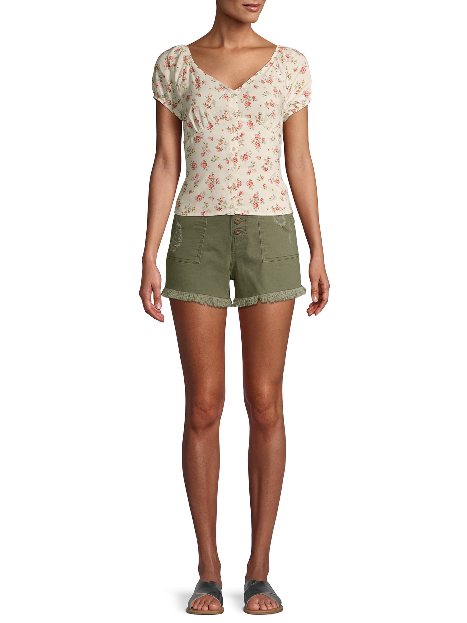 no boundaries mid rise shorts