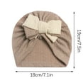 thumbnail image 2 of Super Soft Stretchy Girl Turban Hats with Bow Knot Beanies Hats Caps Bonnets Beanies Headwraps for Girls Boys 0-3 Years under $10, 2 of 3
