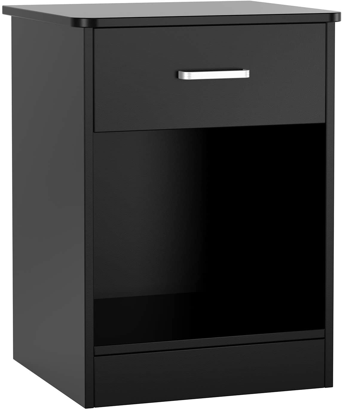 Homfa 2-Tier Nightstand with Drawer, Black photo 6