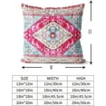 thumbnail image 3 of Boho Throw Pillow Covers 16x16 inch Set of 2 Bohemian Carpet Throw Pillows for Couch Pink Decorative Pillow Cases Farmhouse Home Decor for Sofa Porch Patio Bed Room Outdoor, 3 of 6