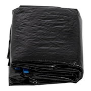 Machrus Upper Bounce 8ft Round Trampoline Weather Cover - Weather-Resistant Trampoline Protective Cover - Black