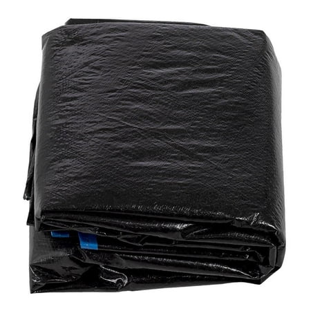 Machrus Upper Bounce 8ft Round Trampoline Weather Cover - Weather-Resistant Trampoline Protective Cover - Black