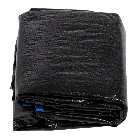 Machrus Upper Bounce 8ft Round Trampoline Weather Cover - Weather-Resistant Trampoline Protective Cover - Black