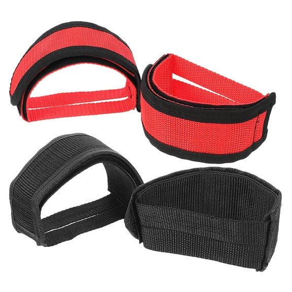 4Pcs Anti Pedal Straps Exercise Bike Fixing Straps Portable Replacement Straps