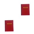 thumbnail image 2 of Billuyoard Hogar 60 bolsillos monedas Mini colección almacenamiento Protector libro portátil fichas sellos álbum carpeta organizador dinero Rojo 2piezas, 2 of 6