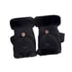 thumbnail image 5 of Guantes de invierno sin dedos con forro suave, cálidos, térmicos, convertibles y con parte superior abatible. Negro, 5 of 9