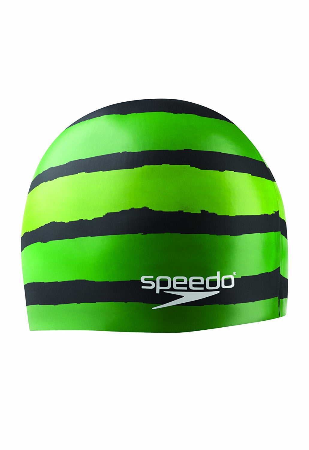 Speedo Swim Cap Adult Flash Forward Unisex Silicone Competition Green/Black 283 