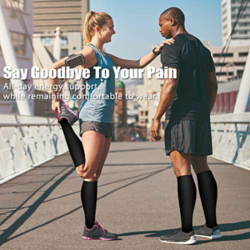Best for Running,Hiking,Athletic,Pregnancy,Travel Laite Hebe Copper Compression Socks for Men & Women