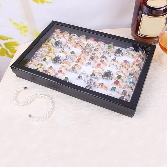 xiangDd Jewelry Rings Display Tray Velvet 100