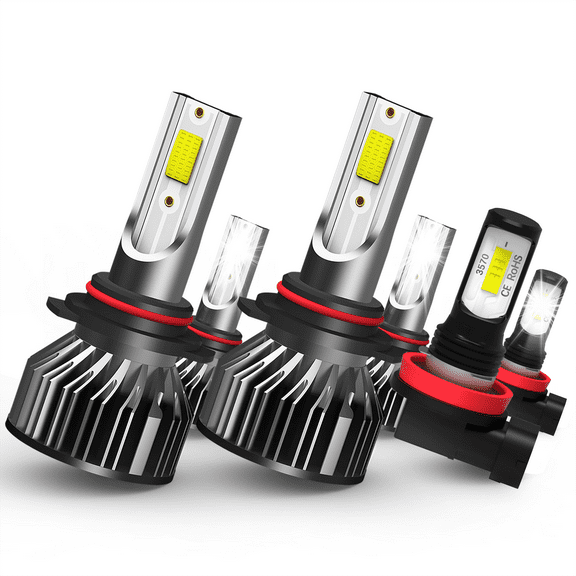 QIPEIZSP Compatible for Dodge Durango 2014-2020 Led Headlights 9005 9005 & Fog Light h11 Bulbs 6 Pcs