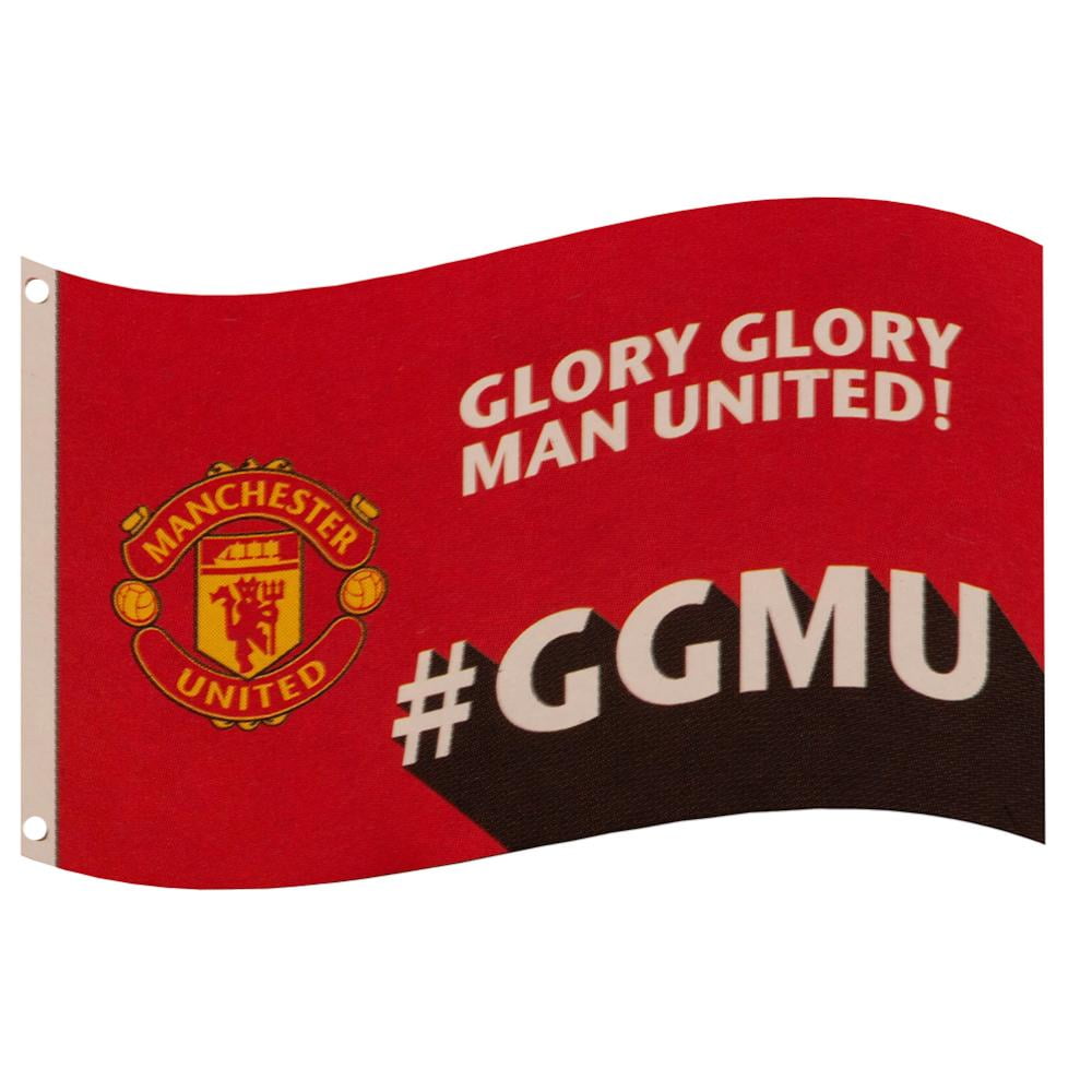 Manchester United FC Glory Glory Man United Slogan Flag Manchester United FC Glory Glory Man United Slogan Flag