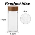 thumbnail image 5 of Glass Spice Jars with Lids, 4 oz Glass Jars , Seasoning Storage Bottles for Spice Rack, Cabinet, Drawer, 5 of 5
