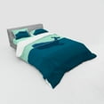 thumbnail image 2 of Ambesonne Ocean Bedding Set 4 Pcs, Blue Whale in the Sea, Queen, Pale Blue and Dark Blue, 2 of 2