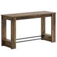 thumbnail image 4 of Yardi Yarda 63" High Top Bar Table, Counter Height, Long Home Bar Unit, Drink Table, Easy to Assemble, Brown, 4 of 5