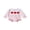 Pink, variant on BemeyourBBs Newborn Baby Girls Valentines Day Outfits Bubble Romper Stripe Heart Embroidery Long Sleeve Peter Pan Collar Bodysuit Spring Clothes