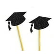 thumbnail image 2 of Darling Souvenir, Graduation Cap Hat Cupcake Toppers, Grad Party Dessert Decorations - Pack Of 20, 2 of 3