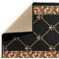 thumbnail image 5 of Custom Size Fleur De Lis French Design Black, Beige, Blue, Brown, Gray and Red Color Options Non-Slip Rubber Backing- 26 Inch Wide by Your Choice of Length-Hallway Stair Runner Carpet, 5 of 6