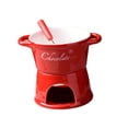 thumbnail image 1 of Olla para fondue de chocolate de 300 ml, juego de olla para fondue, recipiente para olla caliente para derretir chocolate Rojo, 1 of 9