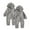 Gray, variant on SHTXOZHI 2 Pack Baby Boy Girl Zipper Footie Infant Fuzzy Fleece Jumpsuit Newborn Long Sleeve Romper