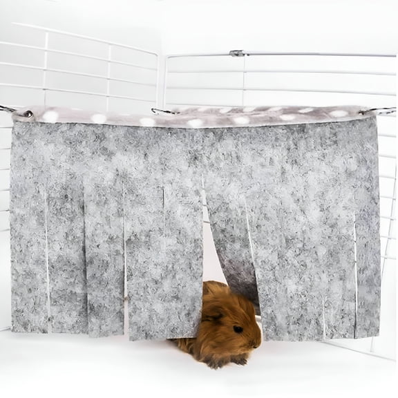 LAMIRO Guinea Pig Hideout Small Animal Corner Fleece Hideaway Cute Ferret Hammock Sleeping Bed for Ferrets Chinchillas Small Pets Cage Accessories