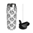 thumbnail image 2 of Daiia Black Squirrel Printed 18oz Sports Insulated Kettle With Straw Water Bottle For Running Hiking Cycling Climbing Mens Woman'S Sports Water Bottle, 2 of 8