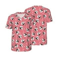 thumbnail image 3 of Daiia French Bulldog Face Mens Baseball Jersey Button Down Shirts Short Sleeve Sports Uniforms-4X-Large, 3 of 9