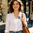 thumbnail image 5 of JWZZYD Clip-On Wearable Bladeless Mini Personal Fan, 3-Speed 25dB Silent 900mAh Type-C Rechargeable Cooling Fan, Hands Free Clip Design for Clothing, Office Desk, Outdoor Walking(Green, 1 Pack), 5 of 8