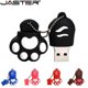 thumbnail image 2 of Cartoon Cat Paw Pen Drive 64GB Free Key Chain Pendrive 32GB Red USB Flash Drive 16GB 8GB 4GB Cute High-speed Memory Stick 128GB, 2 of 5
