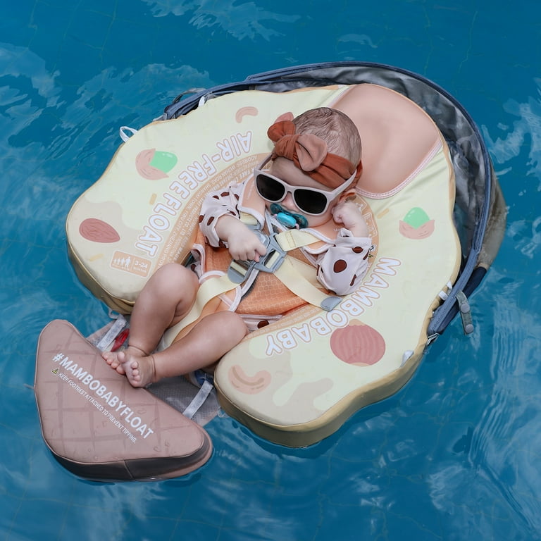 HECCEI Non inflatable Boys Girls Mambobaby Float with Canopy