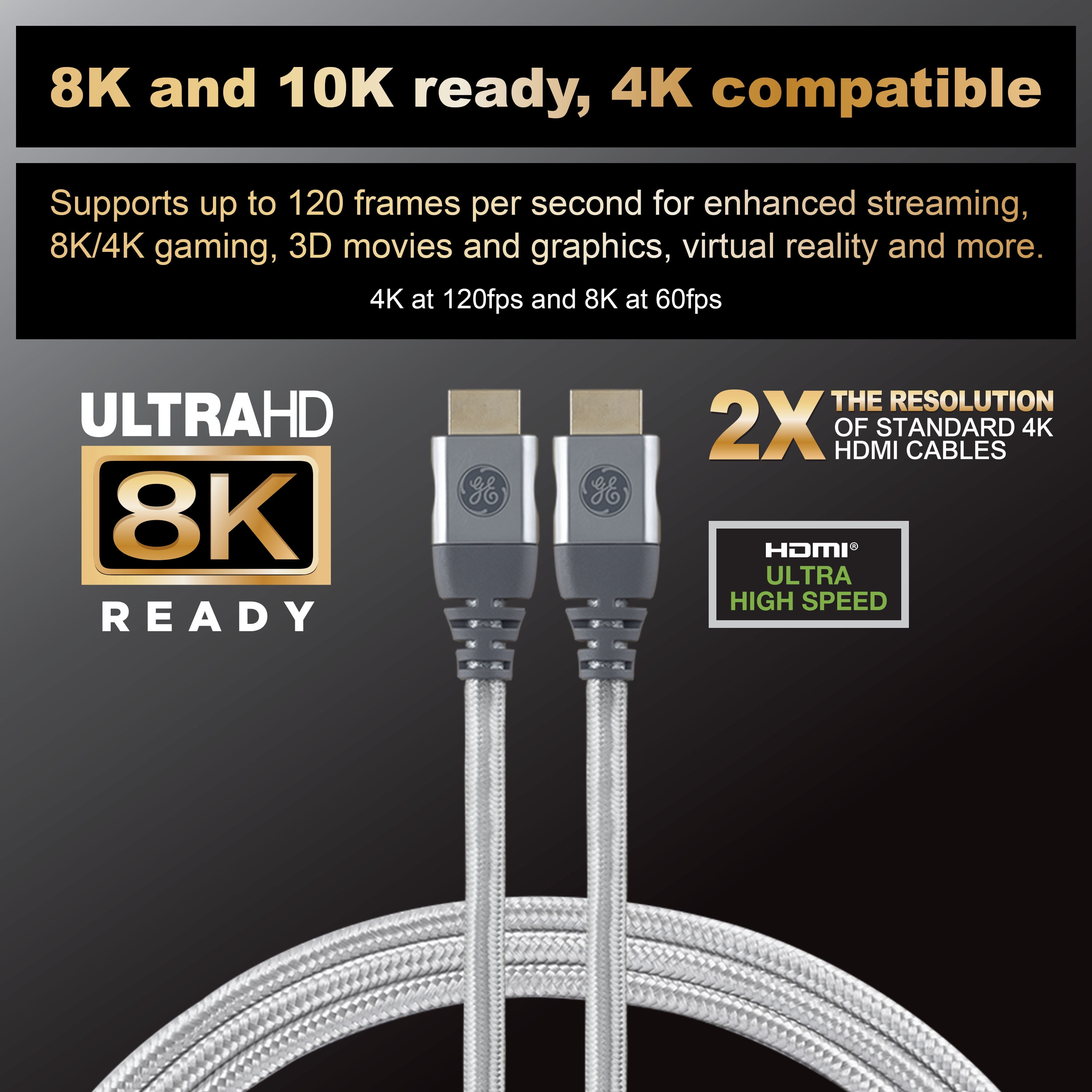 PremiumCord Ultra High Speed HDMI 2.1 cable 8K@60Hz, 4K@120Hz length 3m  metallic gold plated connectors /