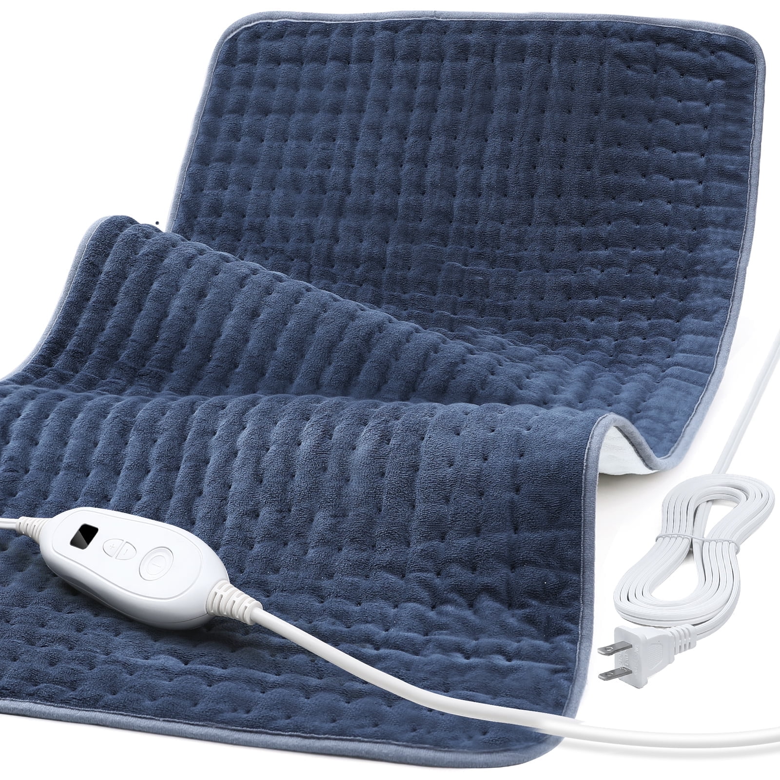 Heating Pad, Weighted Heating Pad with Massaging Vibrations, Massage  Heating Pad for Back Cramps Shoulder Pain Relief, 6 Heat Settings & 4  Massage Modes, Gifts for Christmas, 24” x 12” HSA/FSA Eligible